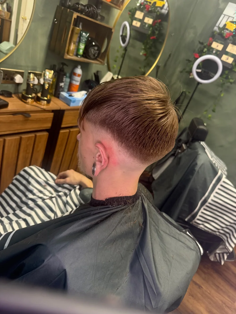 Fresh fade in the chair